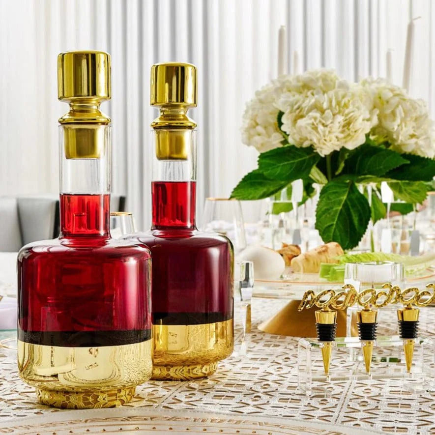 Minimalist Gold Wine Decanter