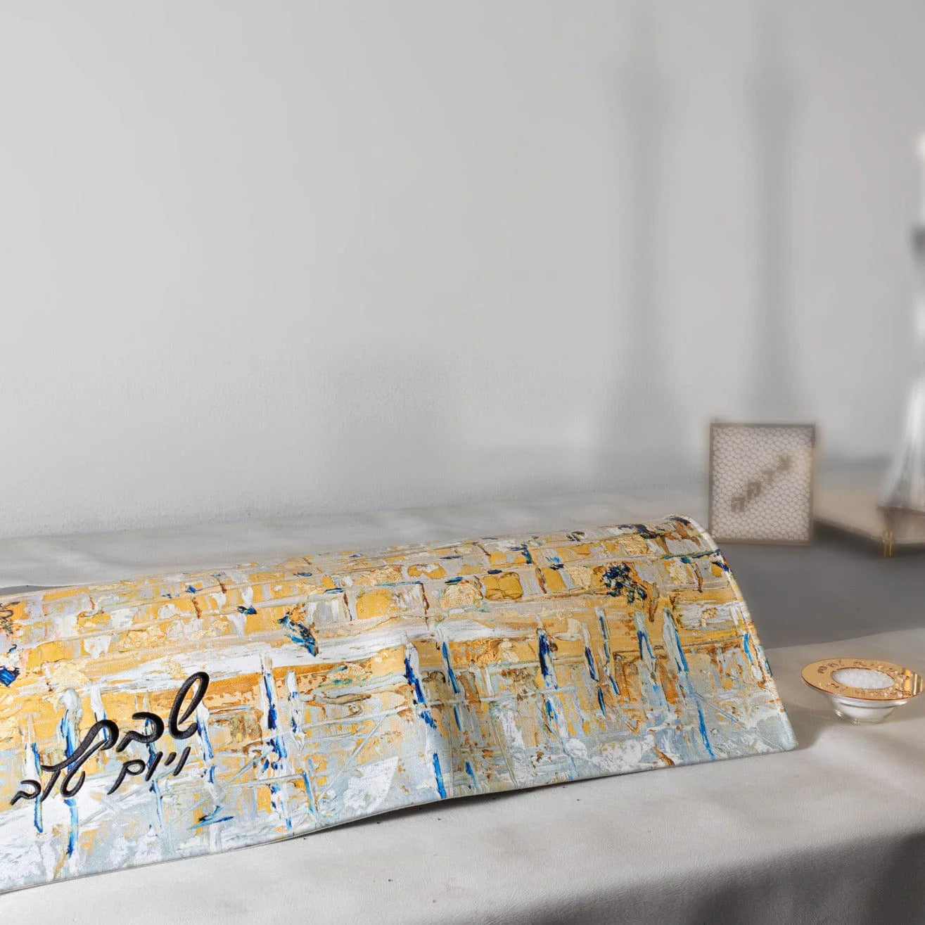 Painted Kotel Challah Cover