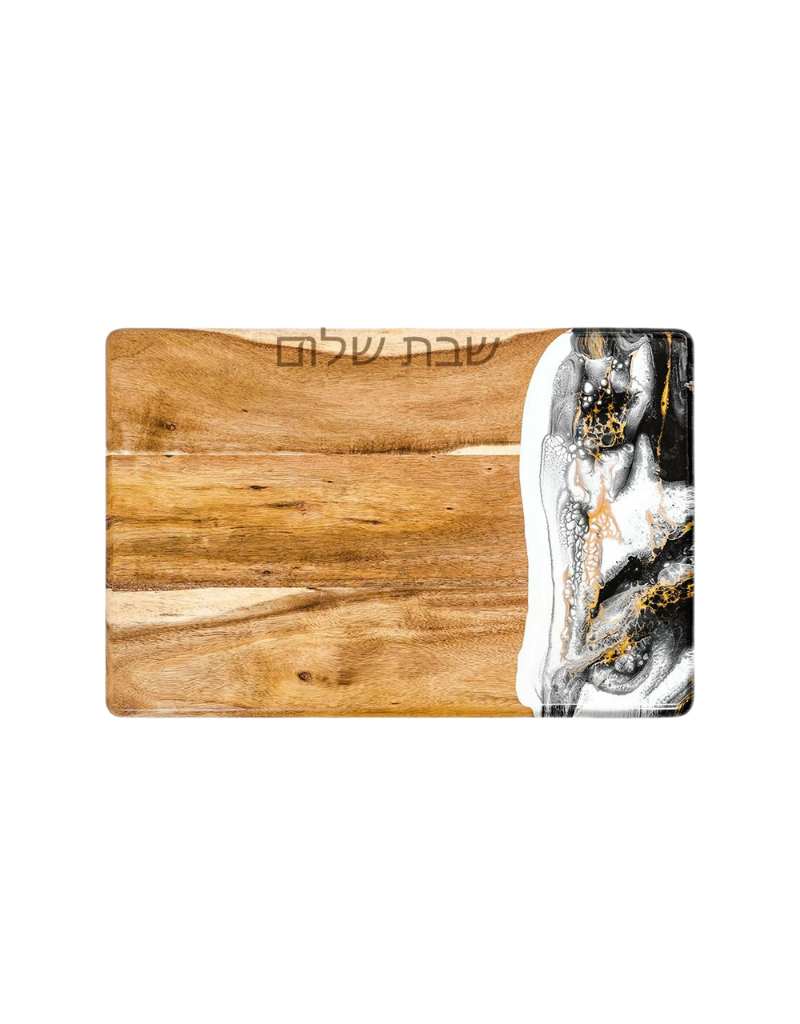 Resin & Acacia Wood Challah Board (Options)