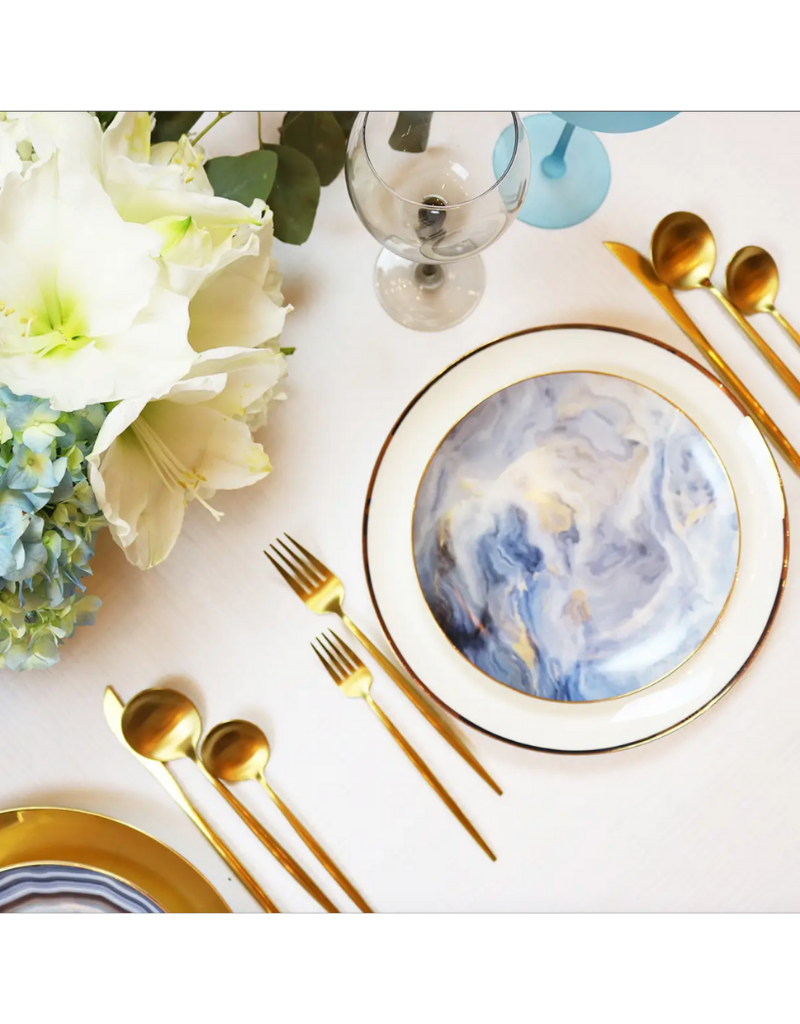 Blue Cloud Salad Plate Set