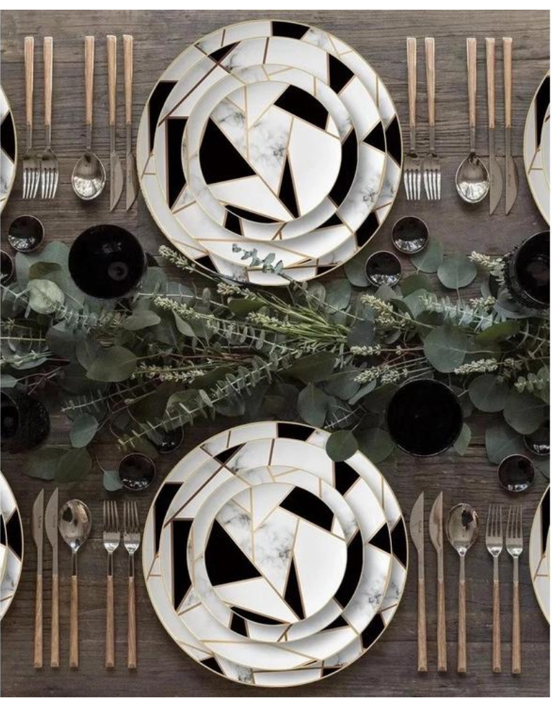 Moderna Geo Bone China Dinnerware Set