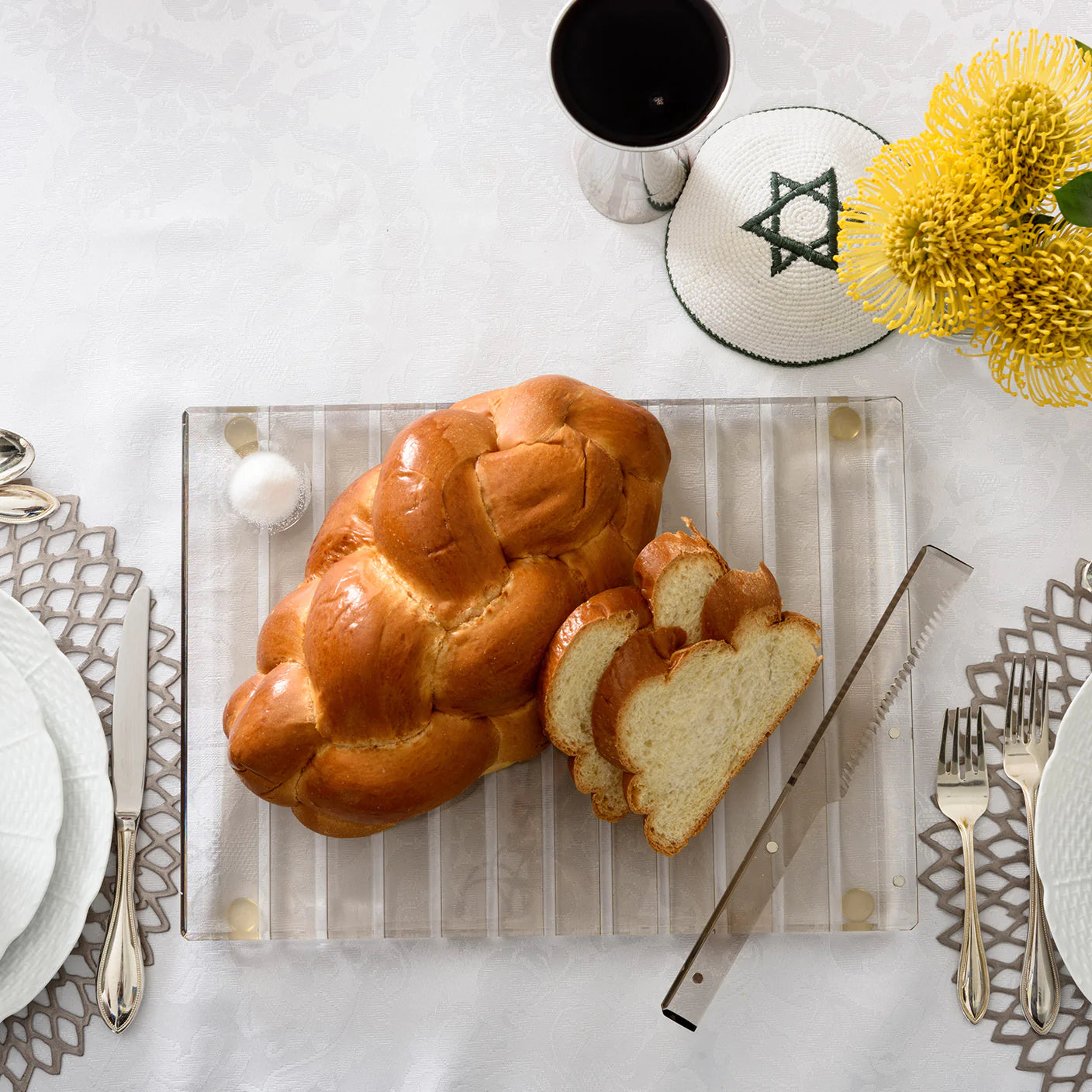 Striped Challah Board
