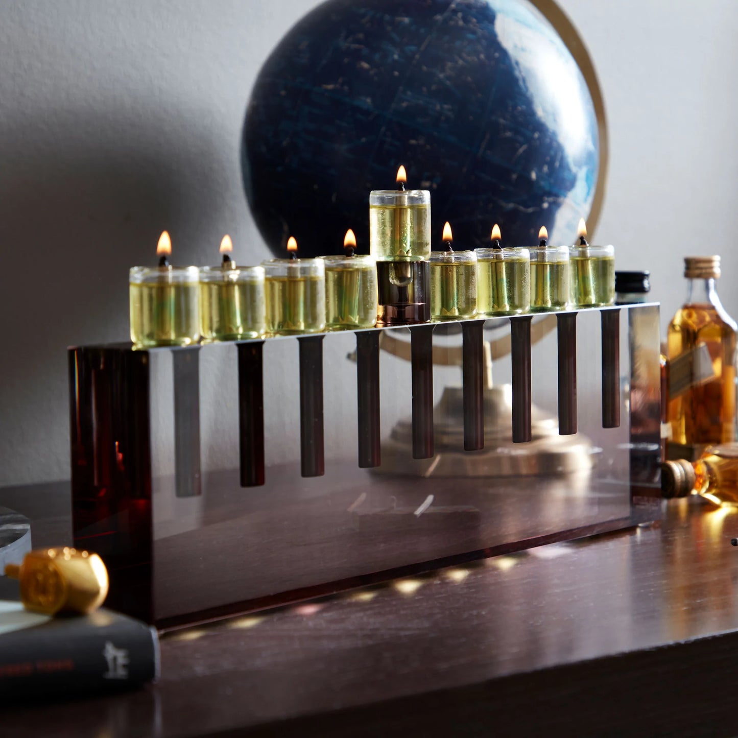 Acrylic Oil Menorah