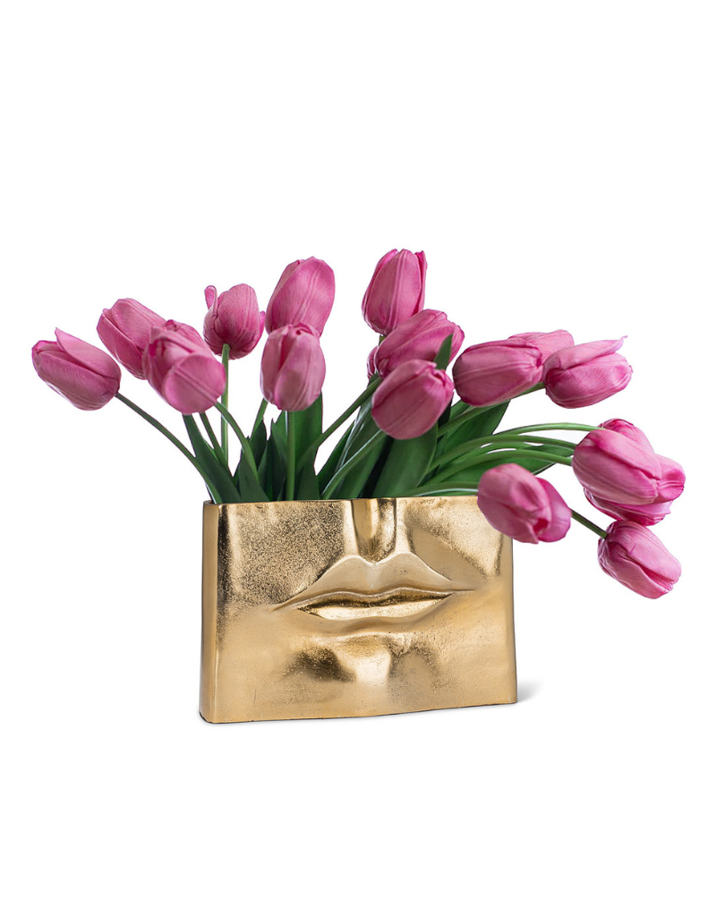 Gold Lip Vase