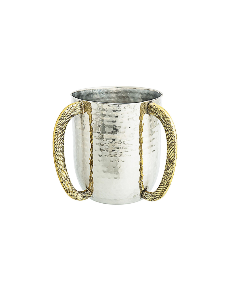 Gold Loop Handles Stainless Steel Washing Cup