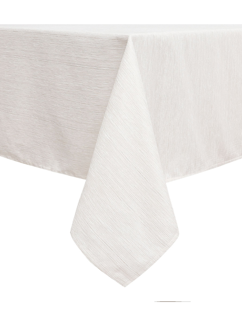 Jacquard Tablecloth Textured Ivory #1237