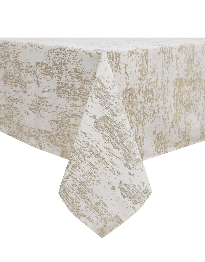 Velvet & Gold Mosaic Print Tablecloth #1402