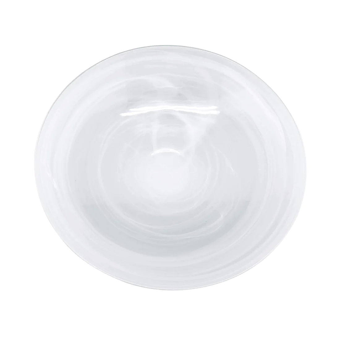 White Alabaster Serving Bowl