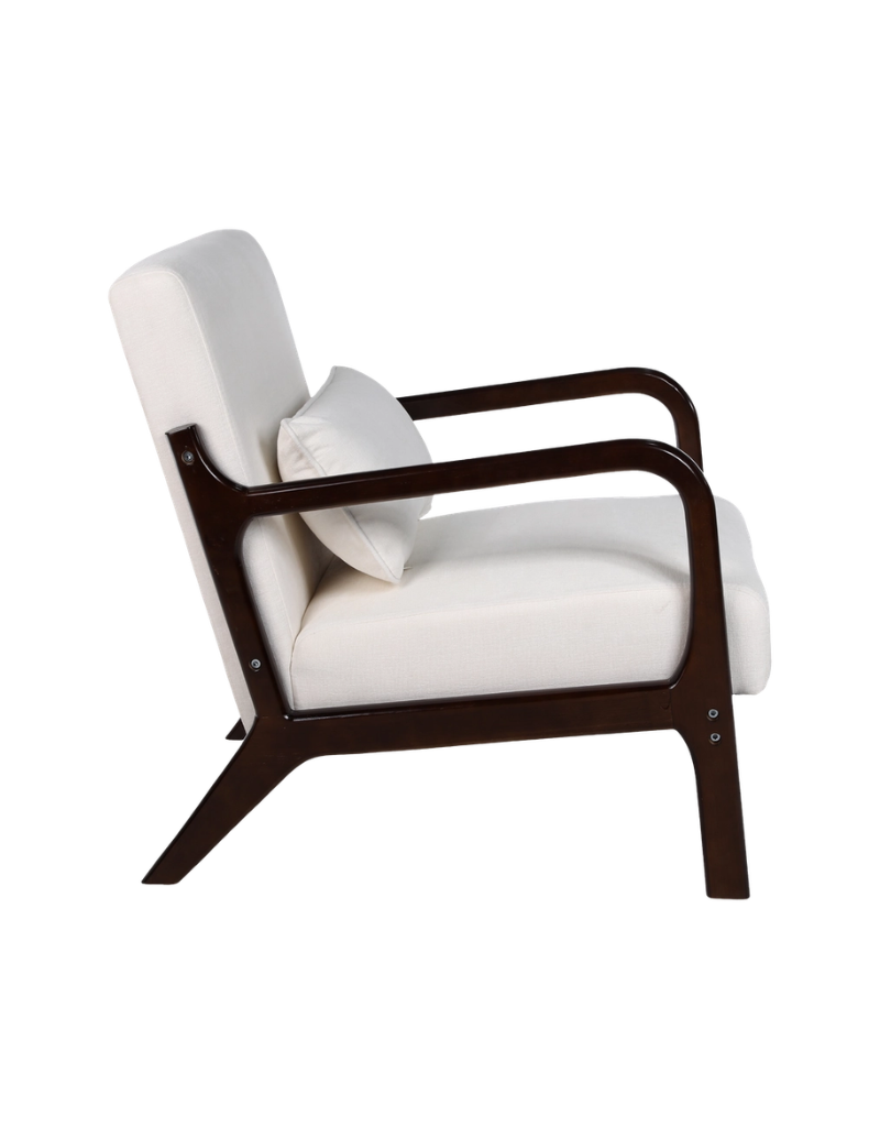 Lounge Accent Chair Solid Wood Frame