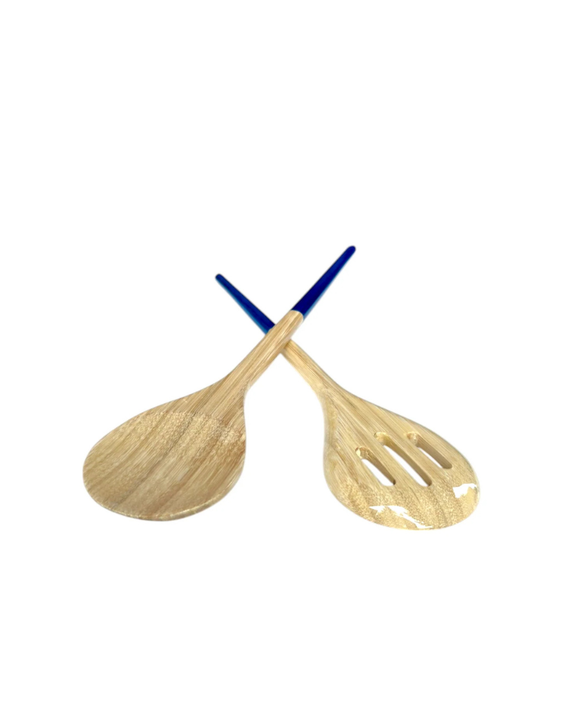 Bamboo Mixing Bowl with Salad Server Set