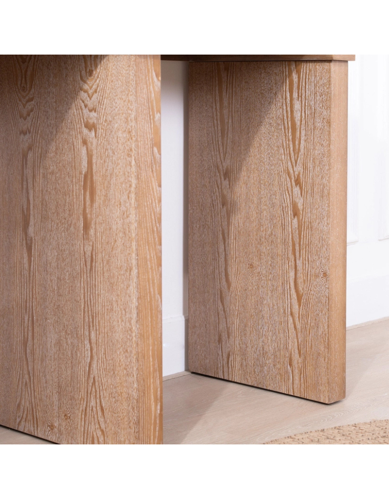 Natural Wood Rustic Archway Console Table