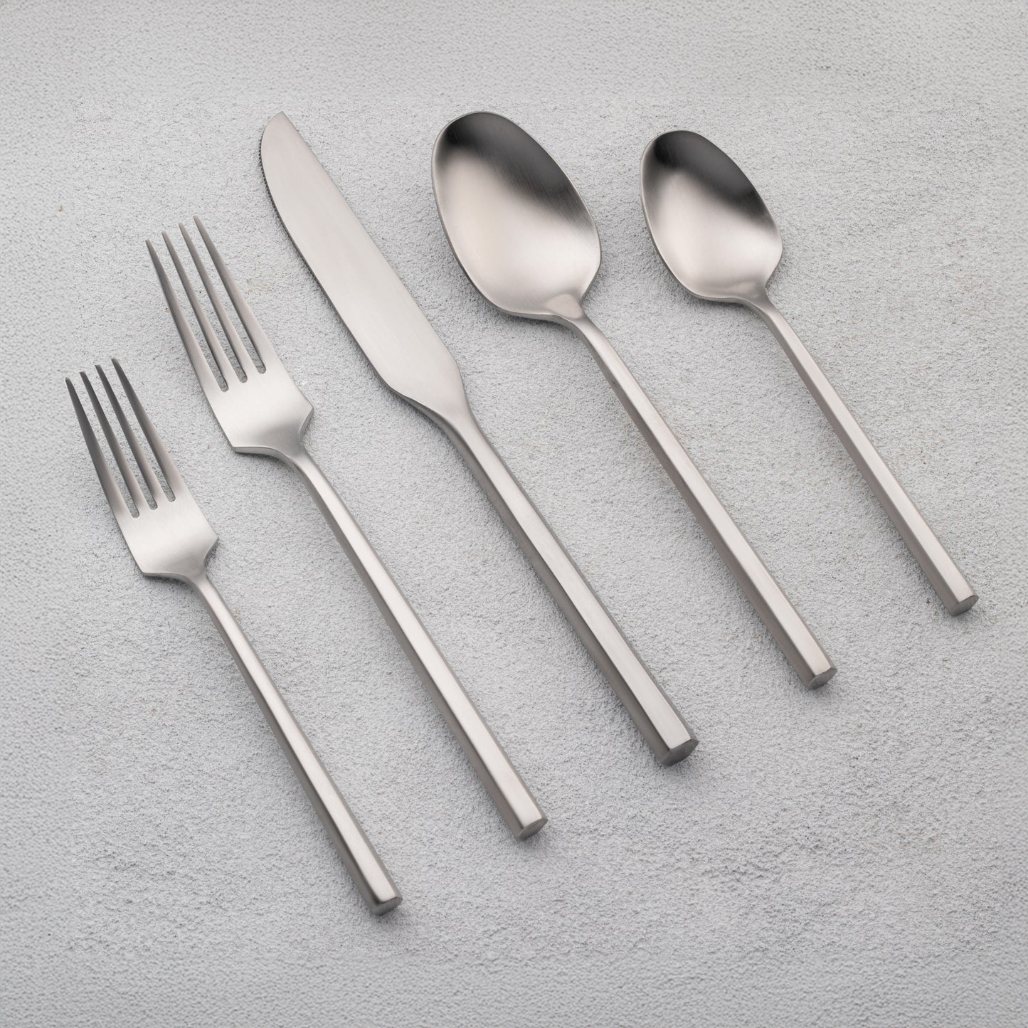 Sutherland Brushed Silver 18/10 Flatware - 20 Piece