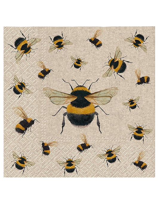 Dancing Bees Napkins - 20 Pack