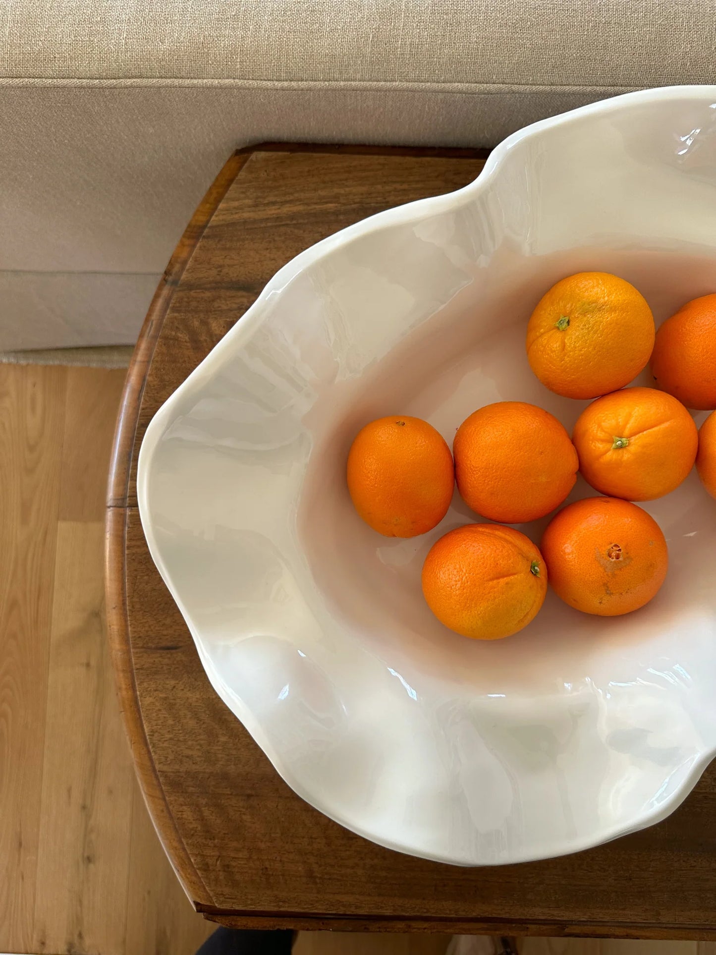 Large Wavy Melamine Bowl