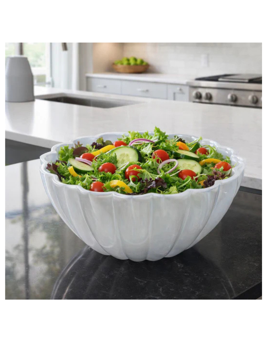 Resin Fluted Salad Bowl