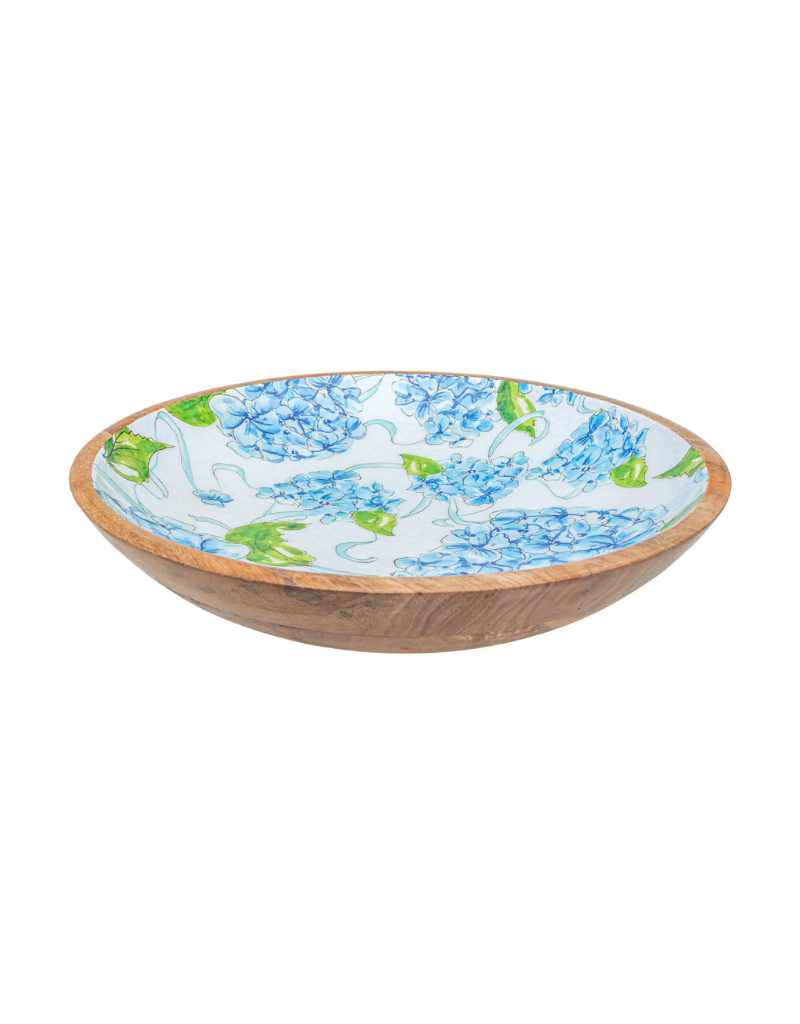 Hydrangea Allover Shallow Bowl