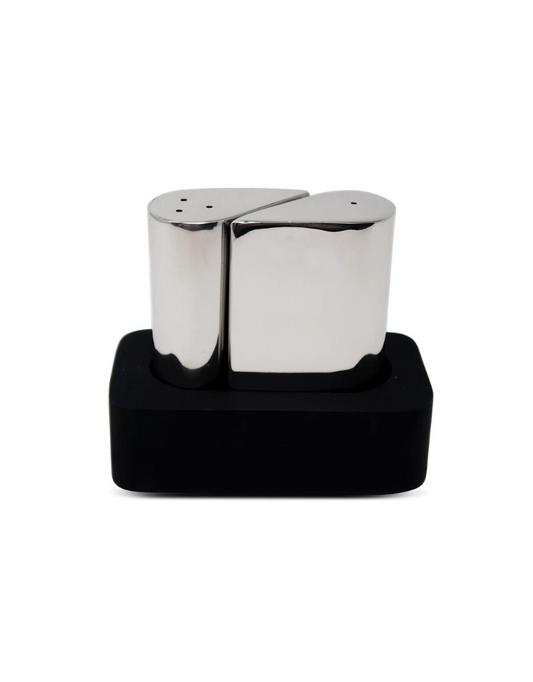 Salt And Pepper Set With Black Base