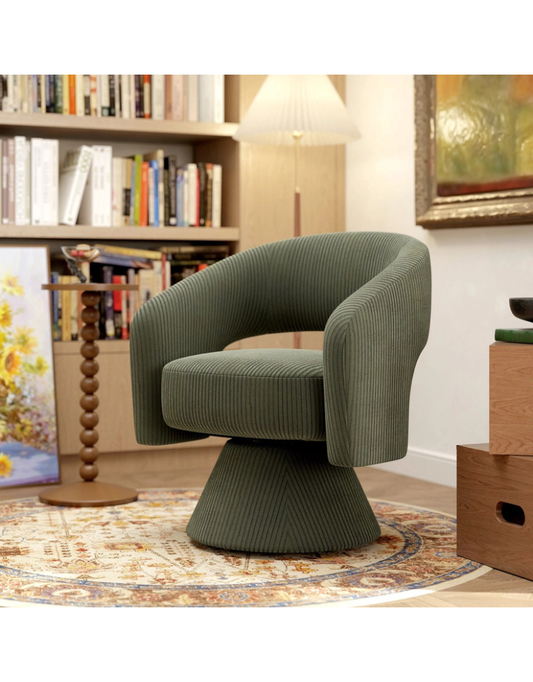 Swivel Barrel Accent Chair