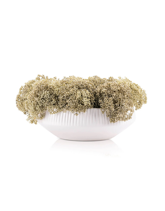 Greenery White Flower Pot