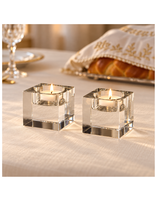 Radiant Refinement Crystal Clear Candle Holder (options)