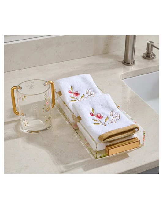 Floral Netilas Yadayim Finger Towels
