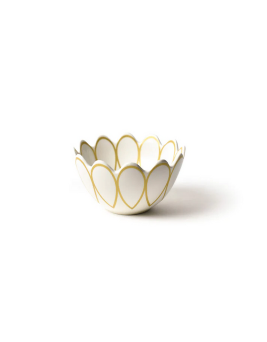 Deco Gold Scallop 5" Small Bowl
