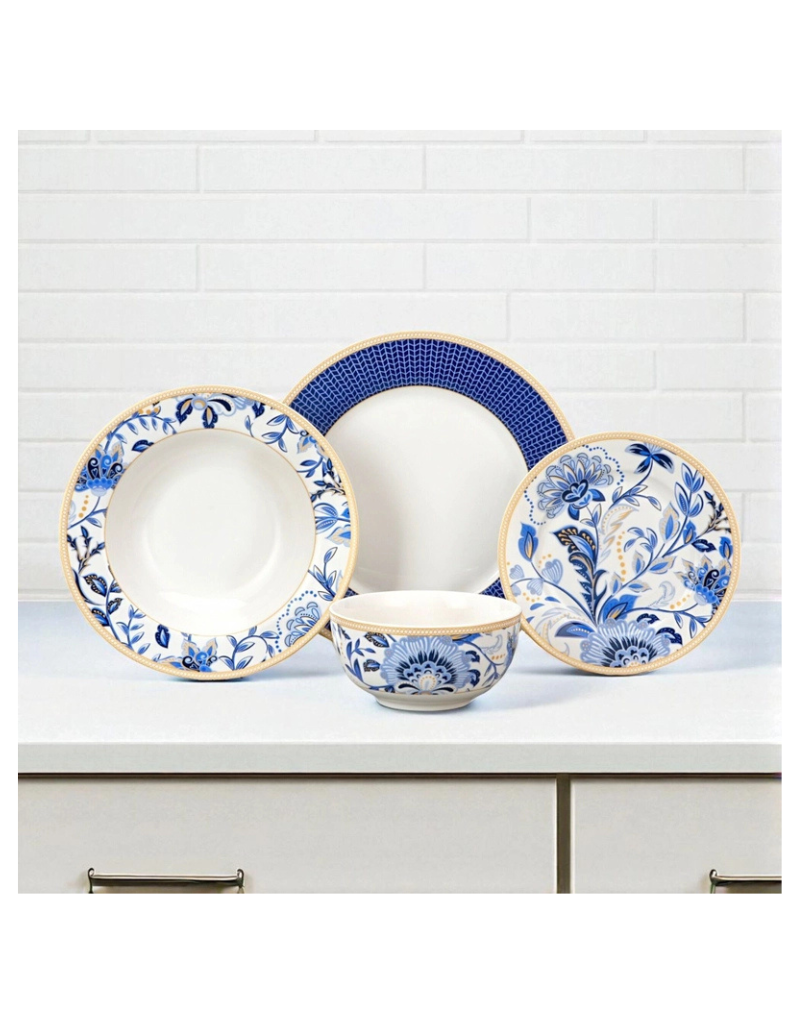 Melodie De Fleurs 24pc Porcelain Dinnerware Set