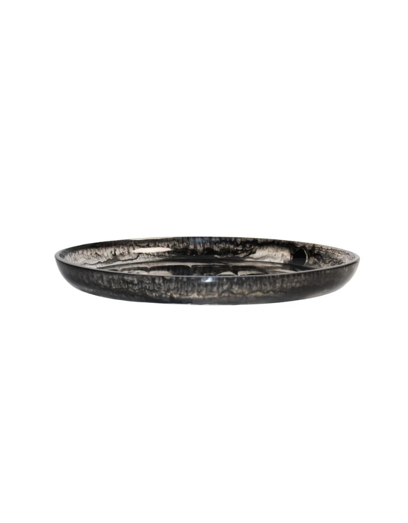 Resin Black Serving Tray