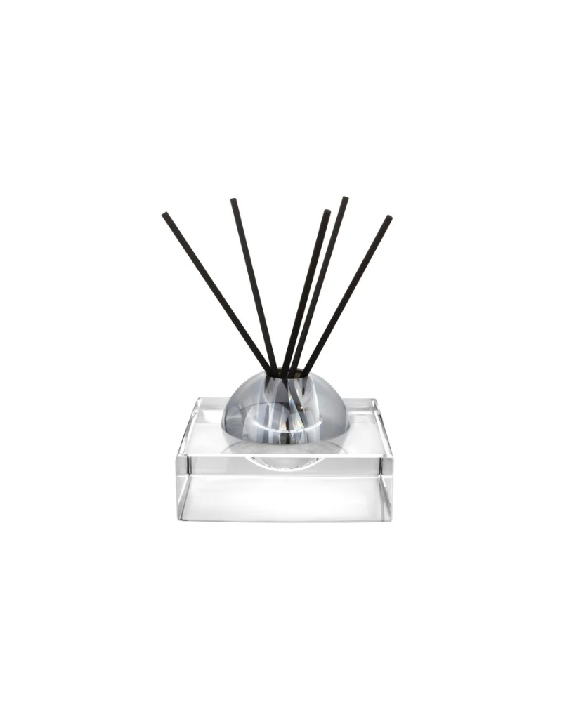 Lily of the Valley Reed Diffuser with Clear Square Base and Colored Dome