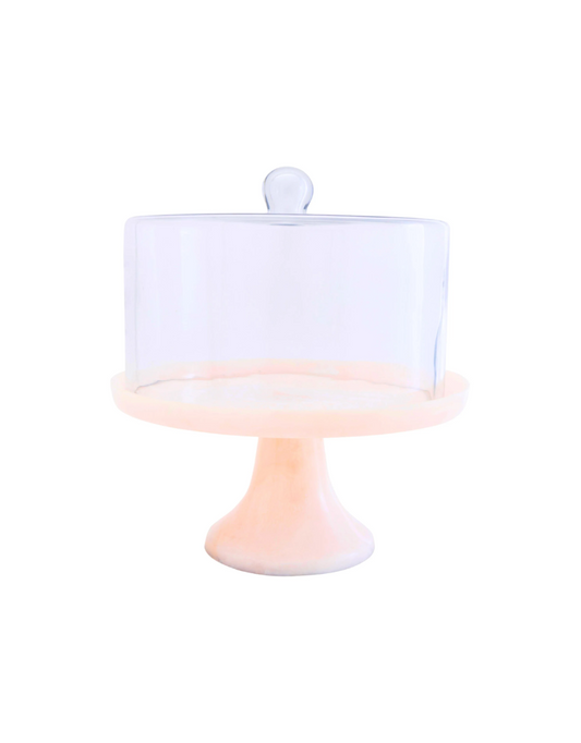 Lucente Resin Cake Stand & Dome (Options)