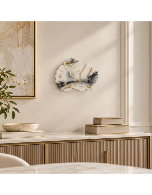 Natural Edge Resin Wall Clock