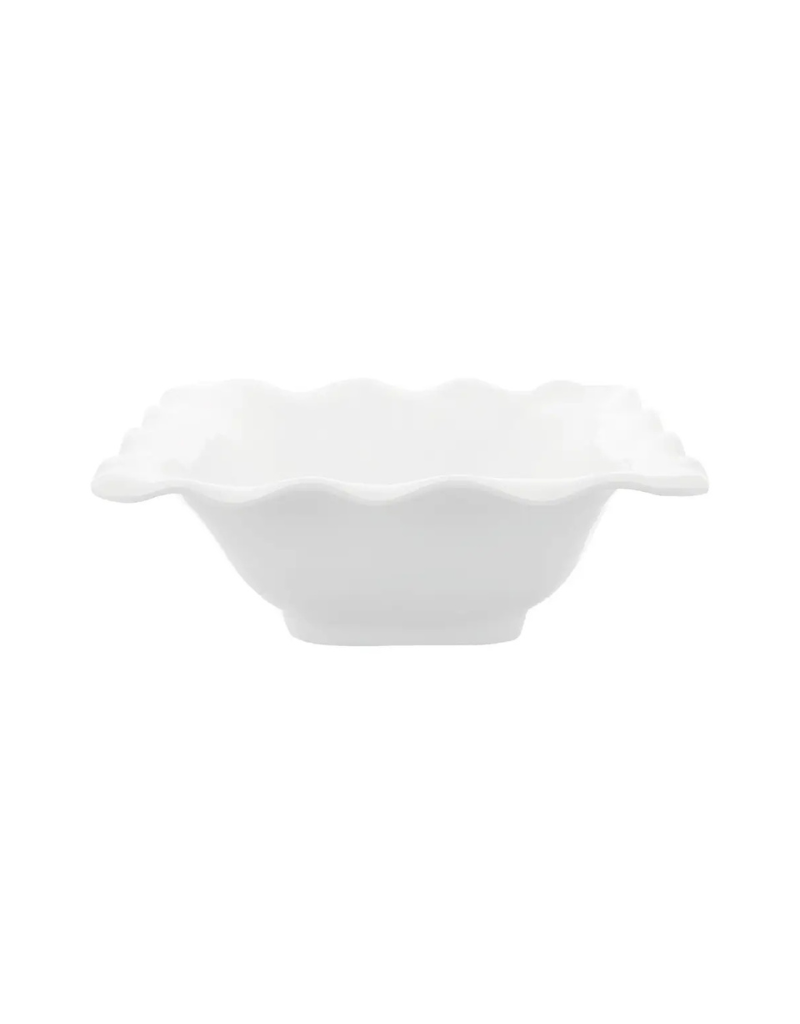 White Square Melamine Serving Bowl