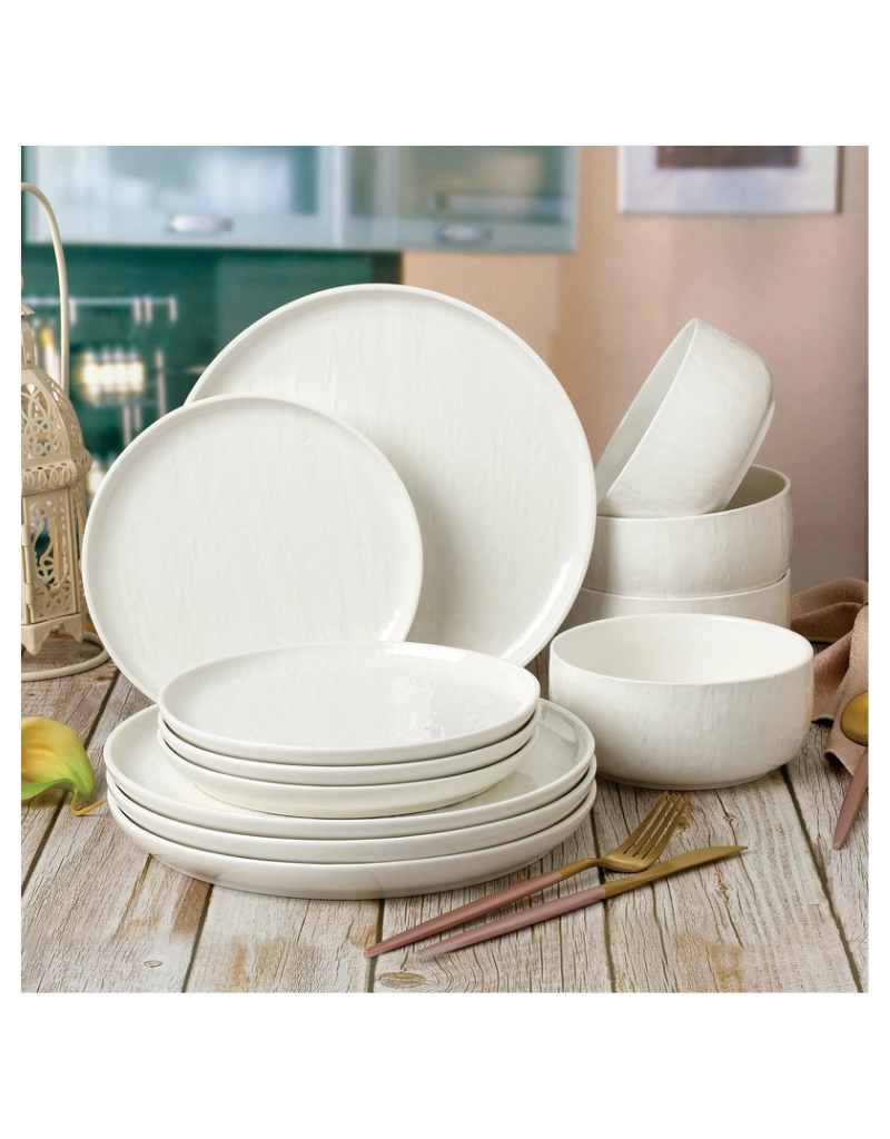 Kai 12pc Stoneware Dinnerware Set