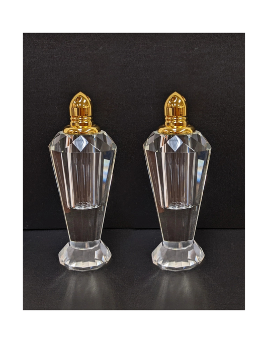 Crystal Tower Salt and Pepper Shakers