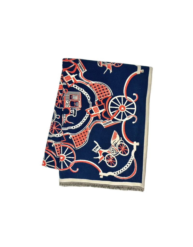 Georgia Navy Shawl