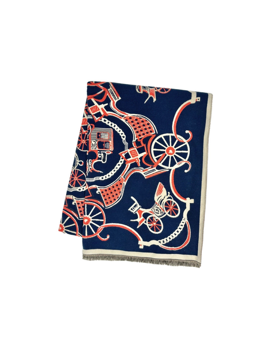 Georgia Navy Shawl