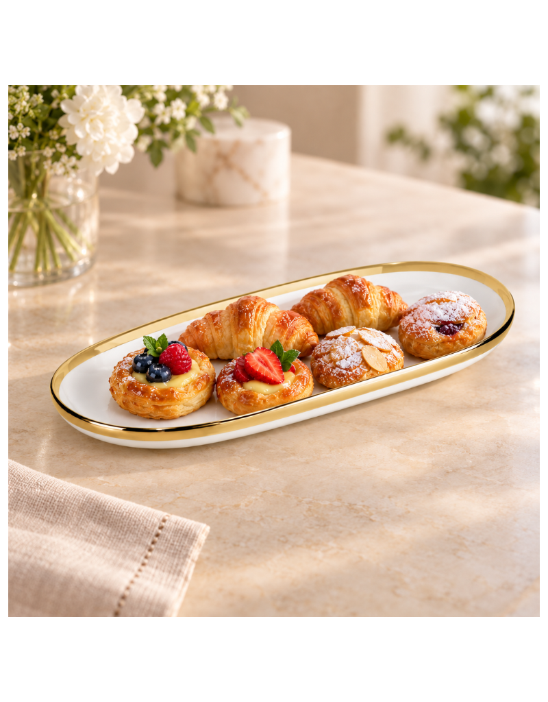 White Porcelain Serving Platter