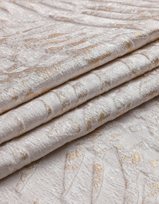 Jacquard Gold Leaves Tablecloth #1382