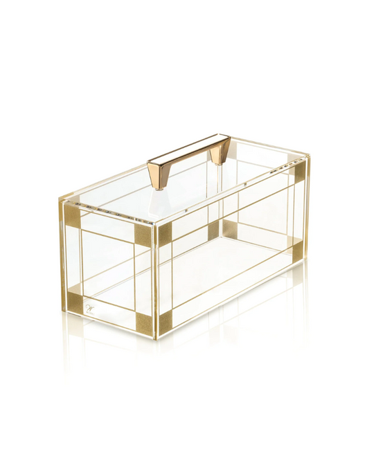 Classic 2.0 Rectangular Cake Dome - Gold