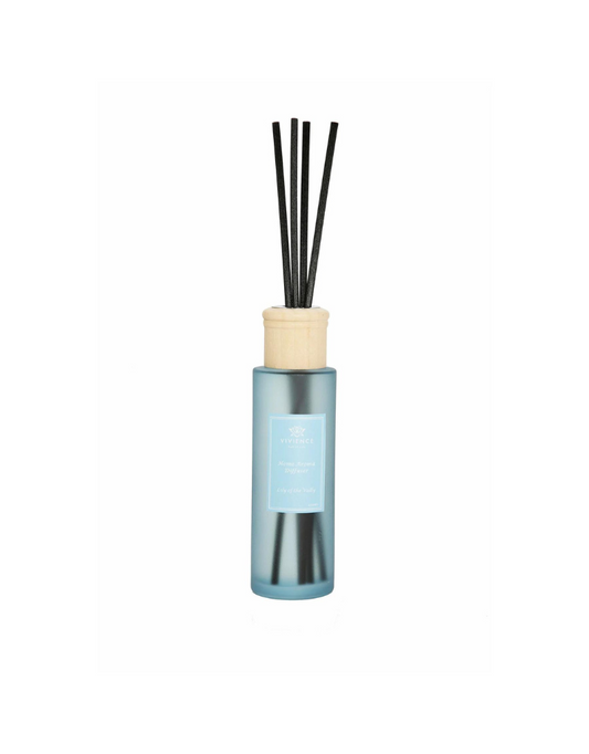 Round Blue Bottle Reed Diffuser- Lily of the Valley