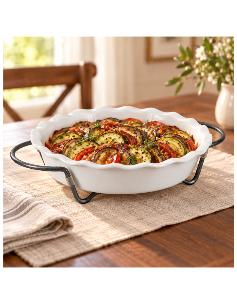 Serving Rectangular Baker with Rack
