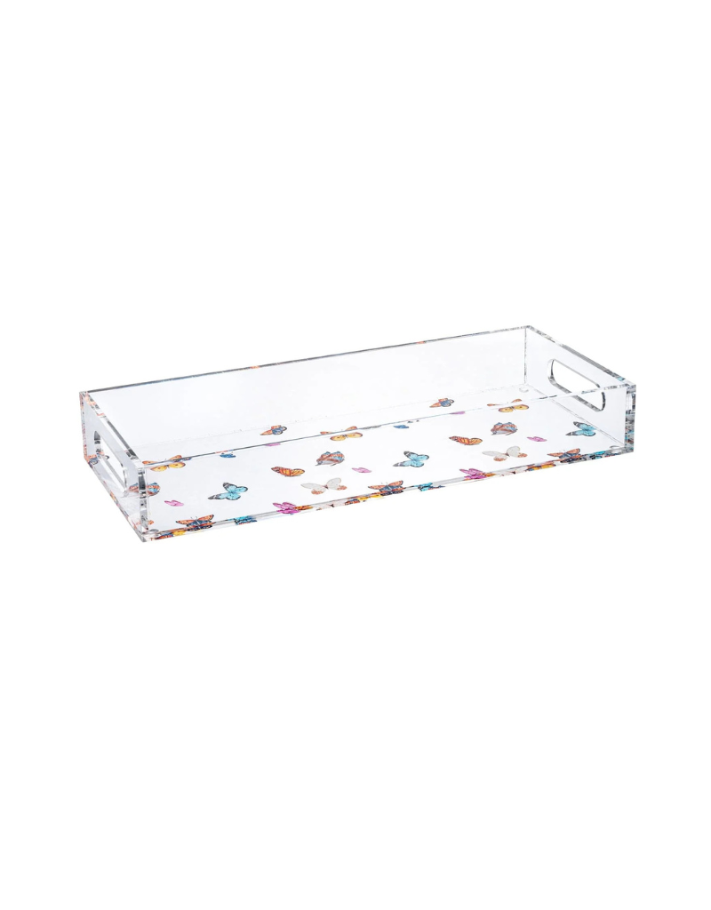 Colored Butterfly Bread/Towel Tray