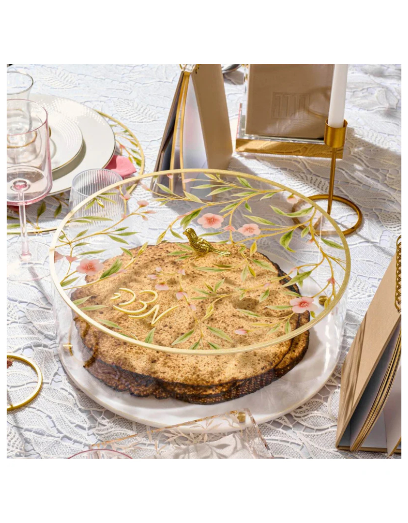 Floral Bird Matzah Box
