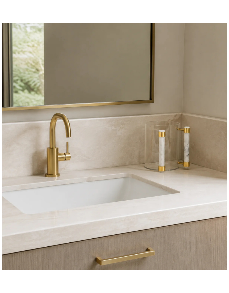 Acrylic Wash Cup with Marble Handles