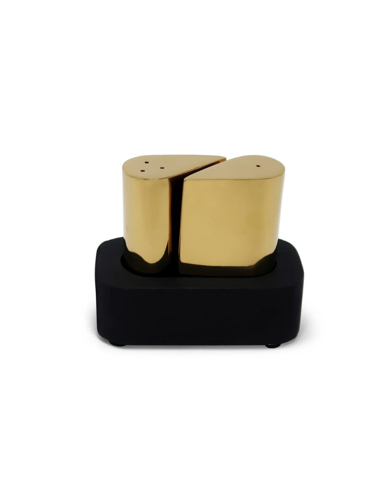 Salt And Pepper Set With Black Base