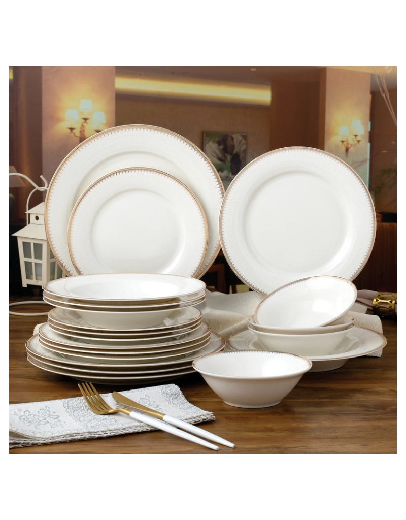 Amanda 20pc Bone China Dinnerware Set