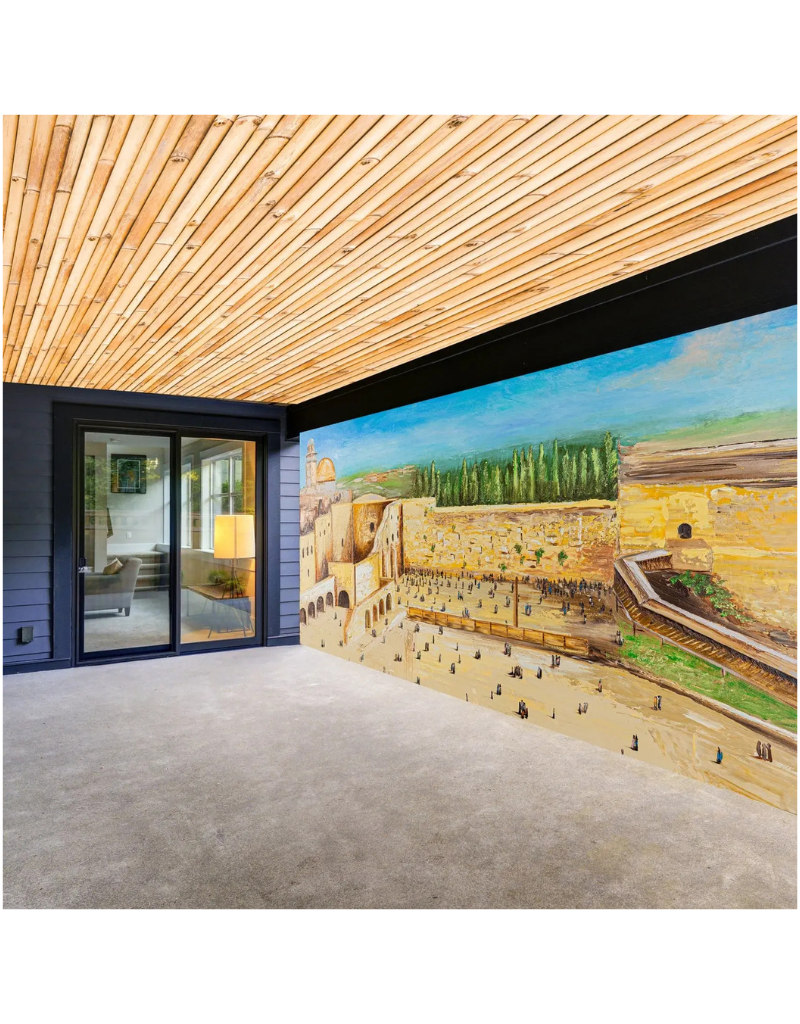 Kosel in Color Vinyl Sukkah Decoration