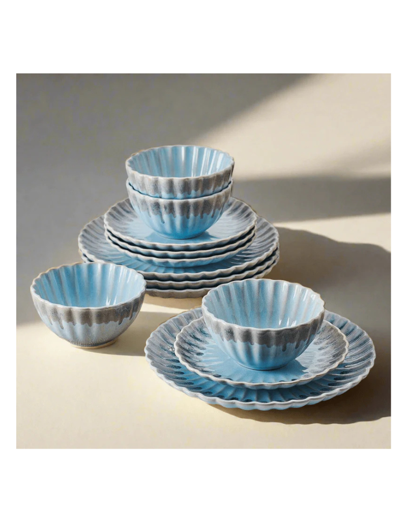 Lucinda 12pc Stoneware DInnerware Set