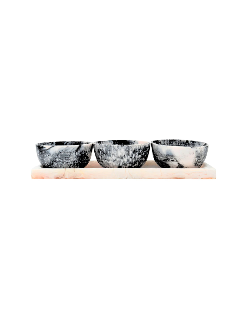 Lucente Blush Resin Bowl Set