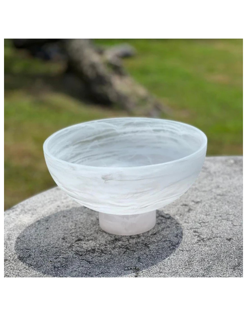 Resin Swirl Raised Salad Bowl